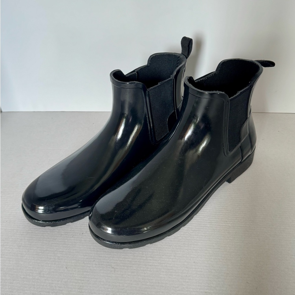 Hunter Black Chelsea Rain & Snow Boots